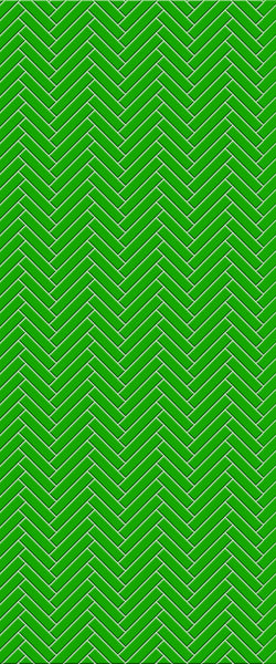 Green Single Herringbone Tile Acrylic Shower Wall Panel 2440mm x 1220mm (3mm Thick) - CladdTech