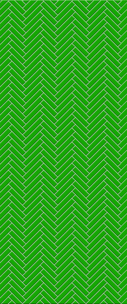 Green Single Herringbone Tile Acrylic Shower Wall Panel 2440mm x 1220mm (3mm Thick) - CladdTech