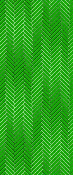 Green Single Herringbone Tile Acrylic Shower Wall Panel 2440mm x 1220mm (3mm Thick) - CladdTech