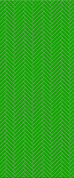 Green Single Herringbone Tile Acrylic Shower Wall Panel 2440mm x 1220mm (3mm Thick) - CladdTech