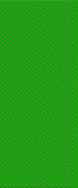 Green Single Herringbone Tile Acrylic Shower Wall Panel 2440mm x 1220mm (3mm Thick) - CladdTech