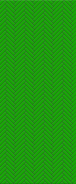 Green Single Herringbone Tile Acrylic Shower Wall Panel 2440mm x 1220mm (3mm Thick) - CladdTech