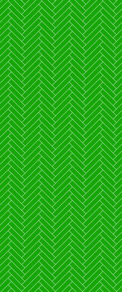 Green Single Herringbone Tile Acrylic Shower Wall Panel 2440mm x 1220mm (3mm Thick) - CladdTech