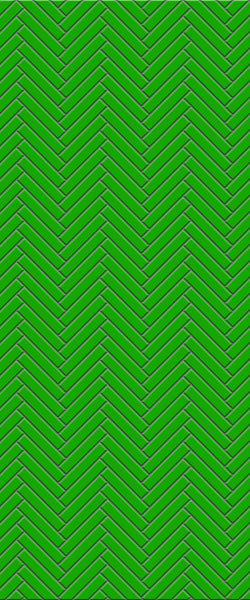 Sample of Green Double Herringbone Tile Acrylic Shower Wall Panel 2440mm x 1220mm