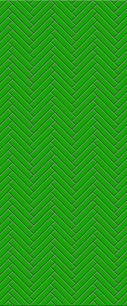 Green Double Herringbone Tile Acrylic Shower Wall Panel 2440mm x 1220mm (3mm Thick)