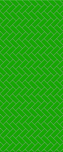 Green Diagonal Herringbone Tile Acrylic Shower Wall Panel 2440mm x 1220mm (3mm Thick) - CladdTech