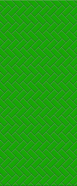 Green Diagonal Herringbone Tile Acrylic Shower Wall Panel 2440mm x 1220mm (3mm Thick) - CladdTech