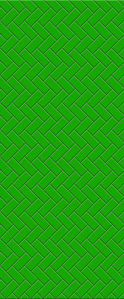 Green Diagonal Herringbone Tile Acrylic Shower Wall Panel 2440mm x 1220mm (3mm Thick) - CladdTech