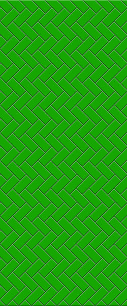 Green Diagonal Herringbone Tile Acrylic Shower Wall Panel 2440mm x 1220mm (3mm Thick) - CladdTech