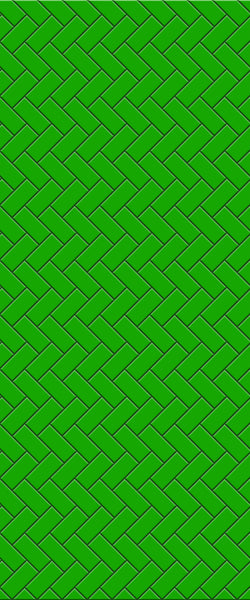 Green Diagonal Herringbone Tile Acrylic Shower Wall Panel 2440mm x 1220mm (3mm Thick) - CladdTech