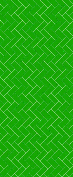 Green Diagonal Herringbone Tile Acrylic Shower Wall Panel 2440mm x 1220mm (3mm Thick) - CladdTech
