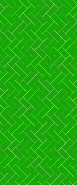 Green Diagonal Herringbone Tile Acrylic Shower Wall Panel 2440mm x 1220mm (3mm Thick) - CladdTech