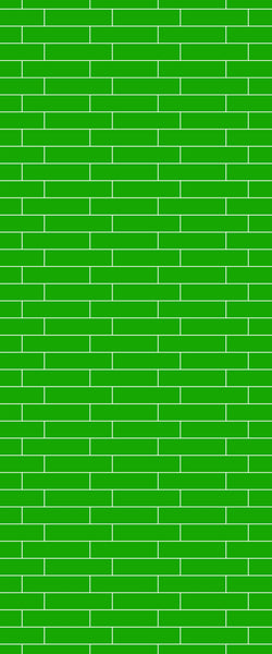 Green Brickslips Tile Acrylic Shower Wall Panel 2440mm x 1220mm (3mm Thick) - CladdTech