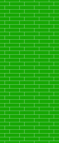 Green Brickslips Tile Acrylic Shower Wall Panel 2440mm x 1220mm (3mm Thick) - CladdTech