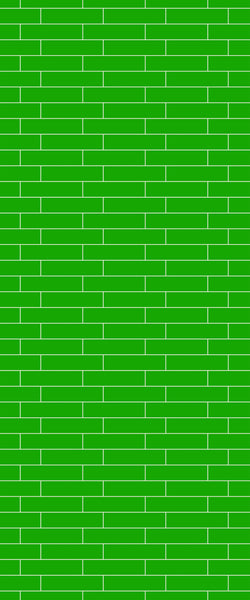 Green Brickslips Tile Acrylic Shower Wall Panel 2440mm x 1220mm (3mm Thick) - CladdTech