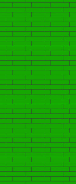 Green Brickslips Tile Acrylic Shower Wall Panel 2440mm x 1220mm (3mm Thick) - CladdTech