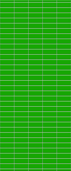 Green Horizontal Block Tile Acrylic Shower Wall Panel 2440mm x 1220mm (3mm Thick) - CladdTech