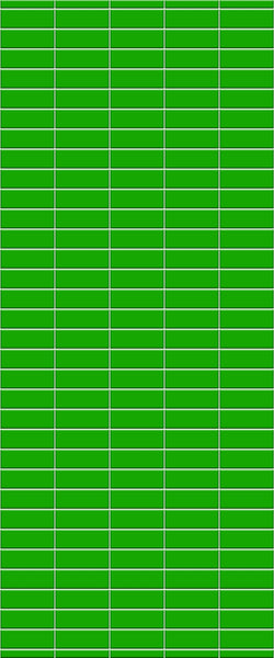 Green Horizontal Block Tile Acrylic Shower Wall Panel 2440mm x 1220mm (3mm Thick) - CladdTech