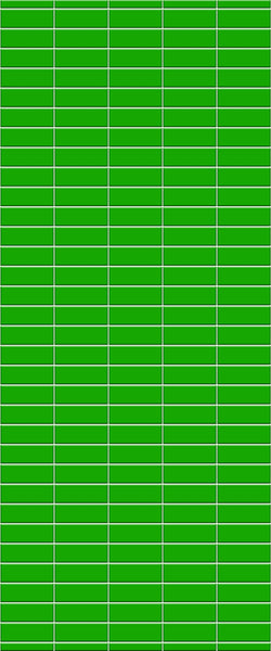 Green Horizontal Block Tile Acrylic Shower Wall Panel 2440mm x 1220mm (3mm Thick) - CladdTech