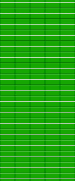 Green Horizontal Block Tile Acrylic Shower Wall Panel 2440mm x 1220mm (3mm Thick) - CladdTech