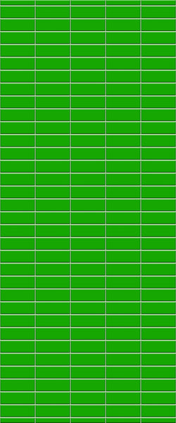 Green Horizontal Block Tile Acrylic Shower Wall Panel 2440mm x 1220mm (3mm Thick) - CladdTech