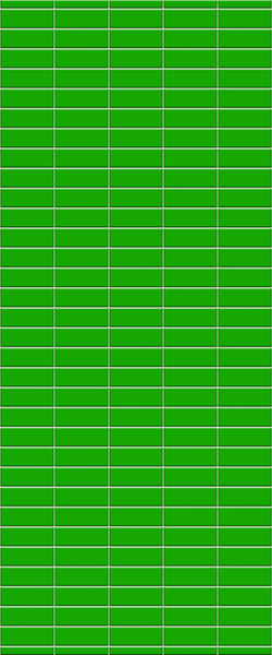 Green Horizontal Block Tile Acrylic Shower Wall Panel 2440mm x 1220mm (3mm Thick) - CladdTech