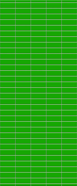 Green Horizontal Block Tile Acrylic Shower Wall Panel 2440mm x 1220mm (3mm Thick) - CladdTech