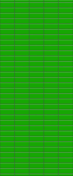 Green Horizontal Block Tile Acrylic Shower Wall Panel 2440mm x 1220mm (3mm Thick) - CladdTech