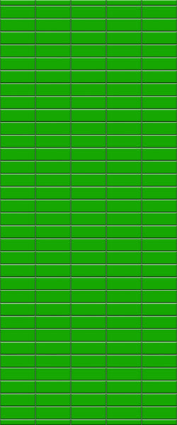 Green Horizontal Block Tile Acrylic Shower Wall Panel 2440mm x 1220mm (3mm Thick) - CladdTech