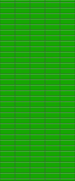 Green Horizontal Block Tile Acrylic Shower Wall Panel 2440mm x 1220mm (3mm Thick) - CladdTech