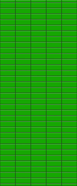 Green Horizontal Block Tile Acrylic Shower Wall Panel 2440mm x 1220mm (3mm Thick) - CladdTech