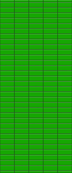 Green Horizontal Block Tile Acrylic Shower Wall Panel 2440mm x 1220mm (3mm Thick) - CladdTech