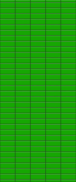 Green Horizontal Block Tile Acrylic Shower Wall Panel 2440mm x 1220mm (3mm Thick) - CladdTech