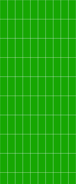 Green Vertical Block Tile Acrylic Shower Wall Panel 2440mm x 1220mm (3mm Thick) - CladdTech