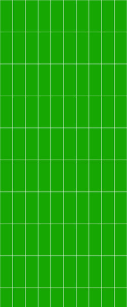 Green Vertical Block Tile Acrylic Shower Wall Panel 2440mm x 1220mm (3mm Thick) - CladdTech