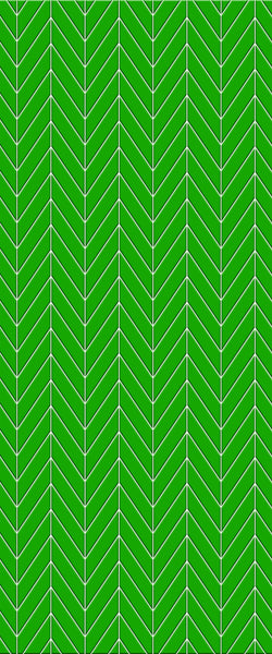 Green Chevron Tile Acrylic Shower Wall Panel 2440mm x 1220mm (3mm Thick) - CladdTech