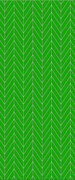 Green Chevron Tile Acrylic Shower Wall Panel 2440mm x 1220mm (3mm Thick) - CladdTech