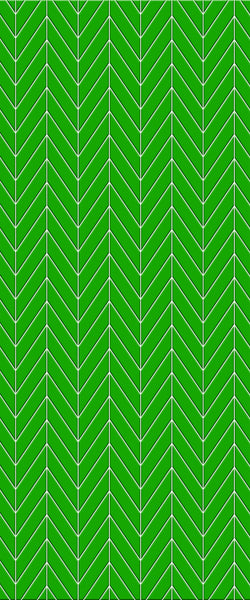 Green Chevron Tile Acrylic Shower Wall Panel 2440mm x 1220mm (3mm Thick) - CladdTech