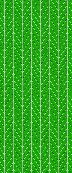 Green Chevron Tile Acrylic Shower Wall Panel 2440mm x 1220mm (3mm Thick) - CladdTech