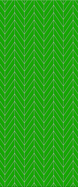 Green Chevron Tile Acrylic Shower Wall Panel 2440mm x 1220mm (3mm Thick) - CladdTech