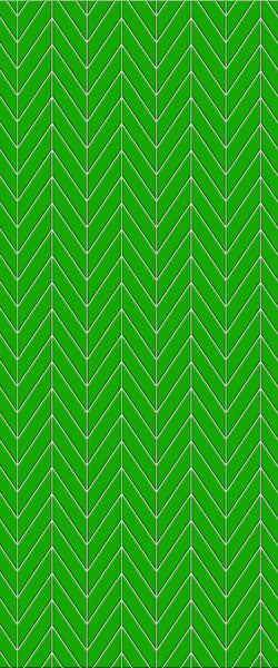Green Chevron Tile Acrylic Shower Wall Panel 2440mm x 1220mm (3mm Thick) - CladdTech