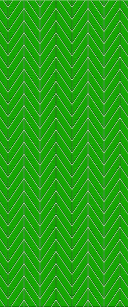 Green Chevron Tile Acrylic Shower Wall Panel 2440mm x 1220mm (3mm Thick) - CladdTech