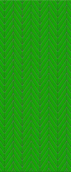 Green Chevron Tile Acrylic Shower Wall Panel 2440mm x 1220mm (3mm Thick) - CladdTech