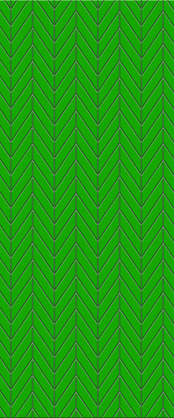 Green Chevron Tile Acrylic Shower Wall Panel 2440mm x 1220mm (3mm Thick) - CladdTech