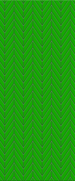 Green Chevron Tile Acrylic Shower Wall Panel 2440mm x 1220mm (3mm Thick) - CladdTech