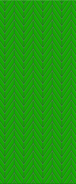 Green Chevron Tile Acrylic Shower Wall Panel 2440mm x 1220mm (3mm Thick) - CladdTech