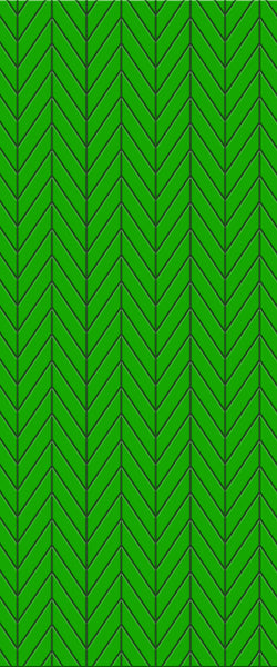 Green Chevron Tile Acrylic Shower Wall Panel 2440mm x 1220mm (3mm Thick) - CladdTech