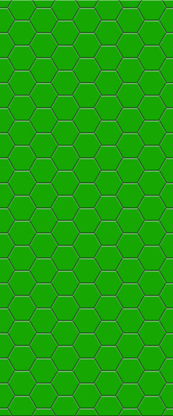 Green Hexagon Tile Acrylic Shower Wall Panel 2440mm x 1220mm (3mm Thick) - CladdTech