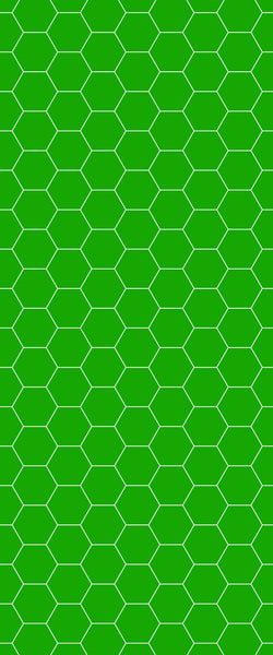 Green Hexagon Tile Acrylic Shower Wall Panel 2440mm x 1220mm (3mm Thick) - CladdTech