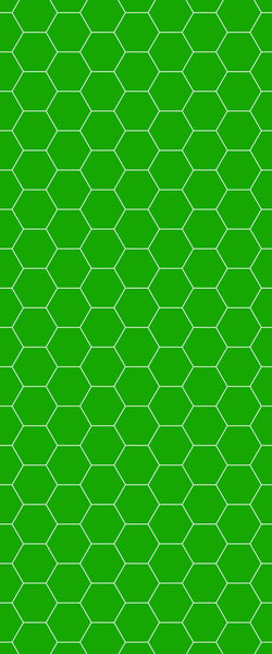 Green Hexagon Tile Acrylic Shower Wall Panel 2440mm x 1220mm (3mm Thick) - CladdTech